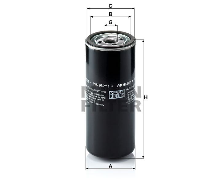 WK 962/11 fuel filter