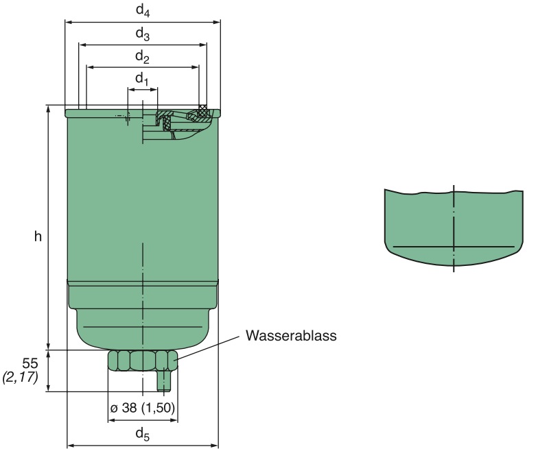 WDK 11 102/7 -Auslaufartikel- Kraftstoffwechselfilter