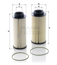 PU 10 003-2 x fuel filter