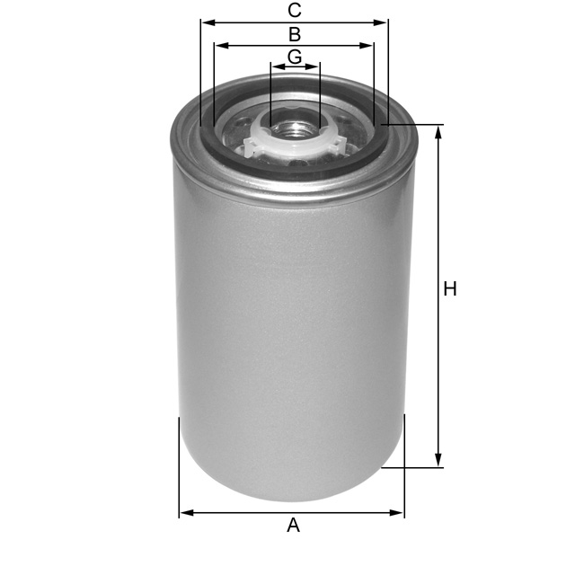 ZP3207FMB fuel filter (spin-on)