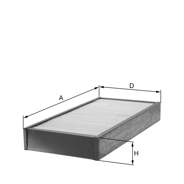 H890 cabin air filter element