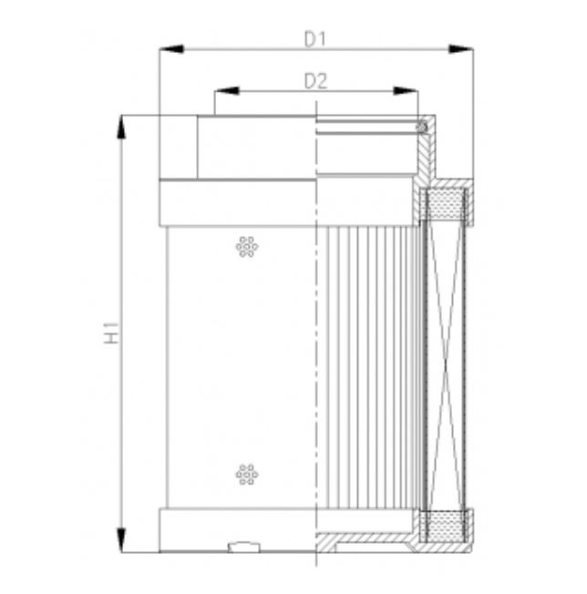 C343G10V Hydraulikfilterelement Coreless