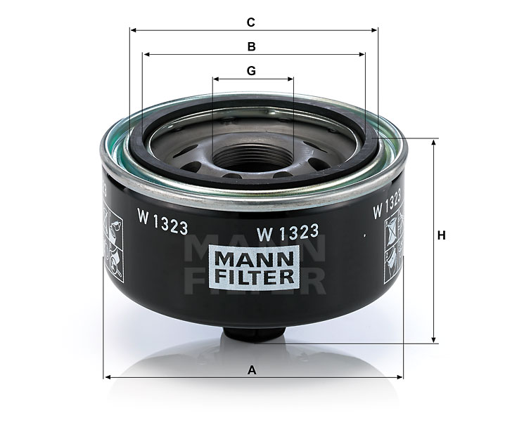 W 1323 Wechselfilter SpinOn