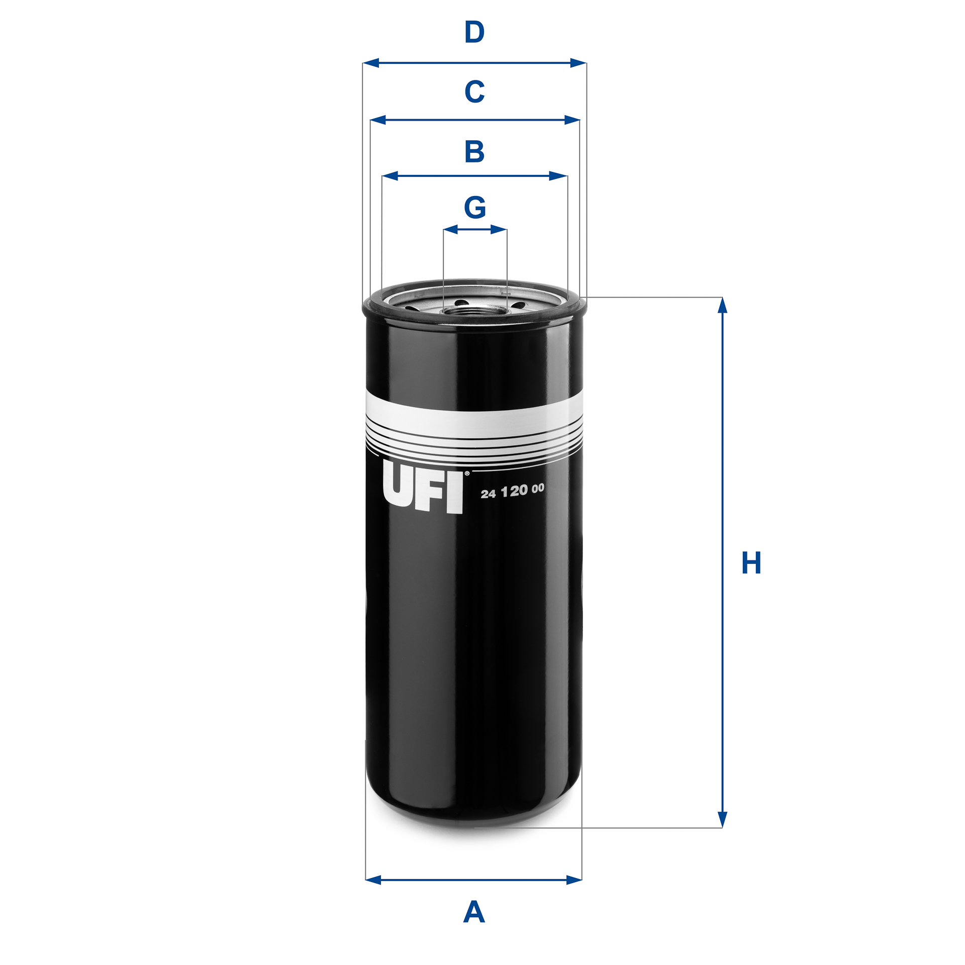 24.120.00 fuel filter spin-on