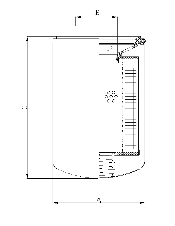 A140G06 oil filter (spin-on)