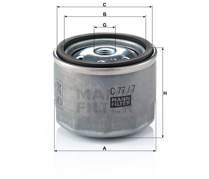 C 77/7 Luftfilterelement