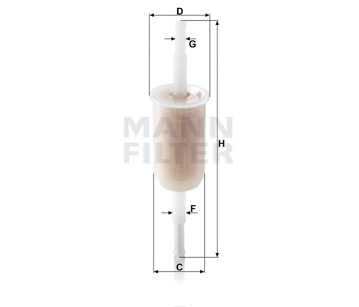 WK 32 fuel filter in-line