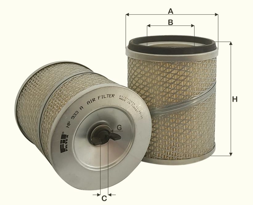 HP933A air filter element