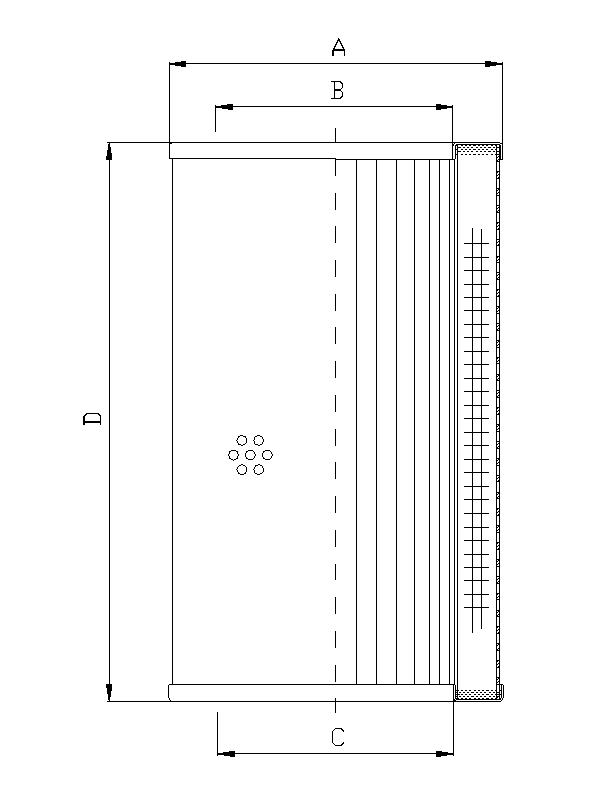 S235T25 Filter element for suction filter
