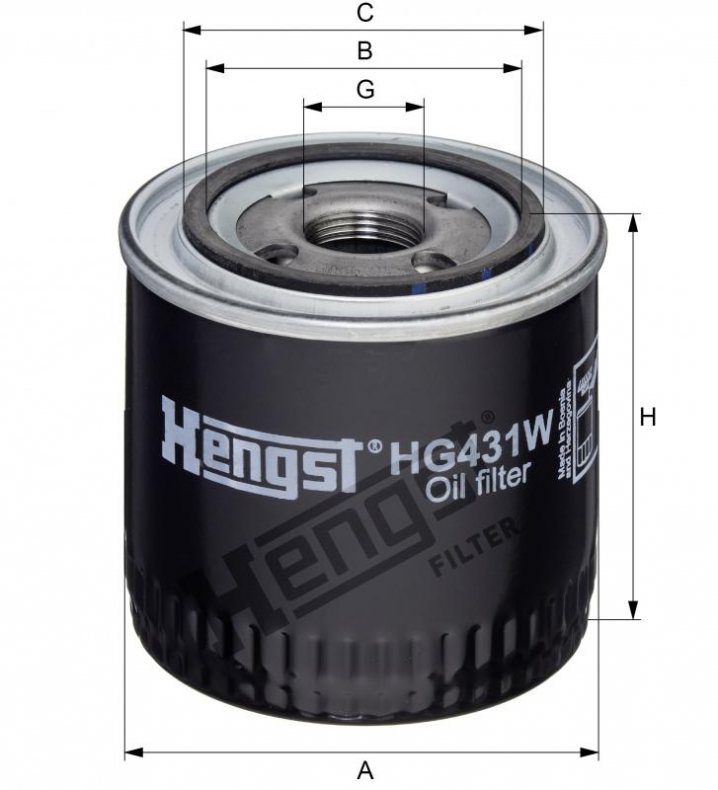HG431W Ölfilter SpinOn
