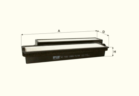 HC7263 cabin air filter element