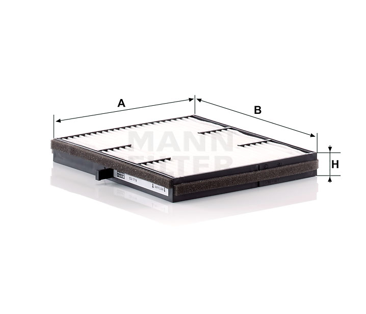 CU 1719 cabin air filter element