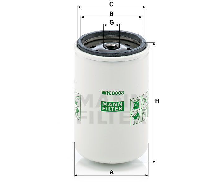 WK 8003 x fuel filter