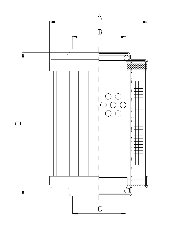 RVR10145E05B Filter element for return filter