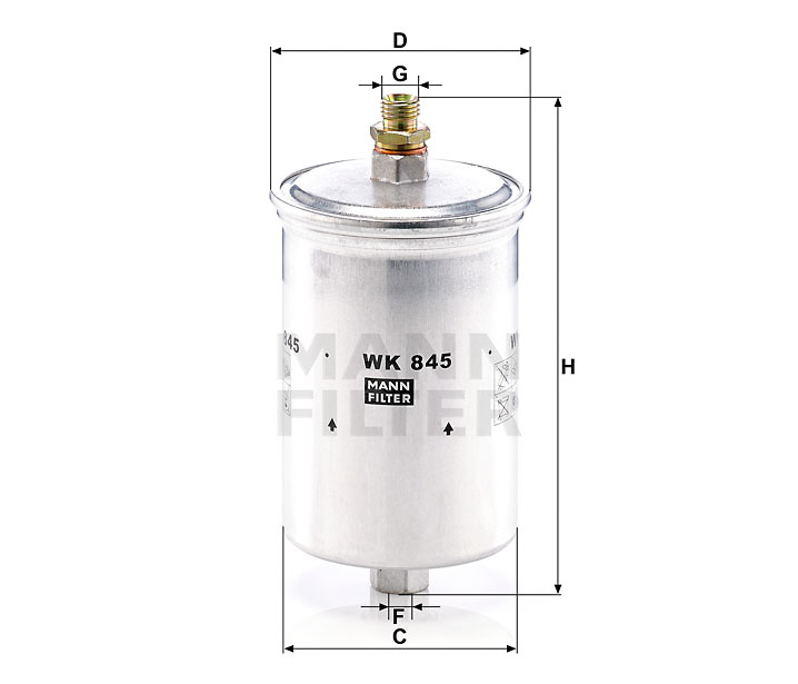 WK 845 fuel filter