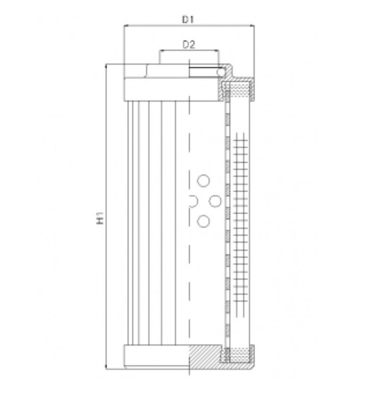 DHD140H10V hydraulic filter element
