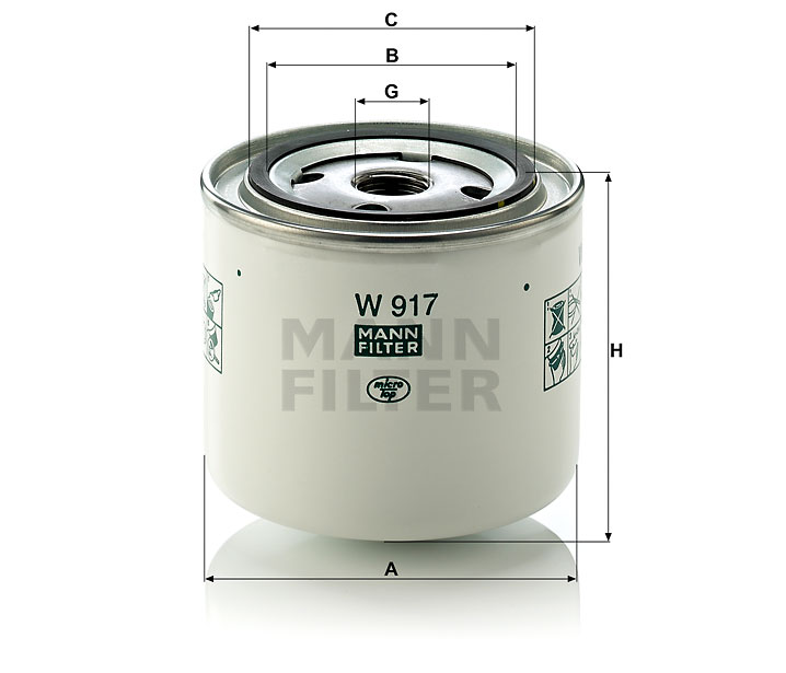 W 917 Wechselfilter SpinOn