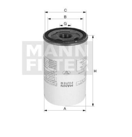 W 8030 Ölfilter SpinOn