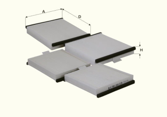 HC7098-2 cabin air filter element