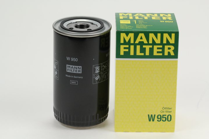 W 950 oil filter (spin-on)