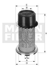 C 1588 x air filter element