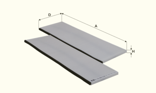 HC7126 cabin air filter element