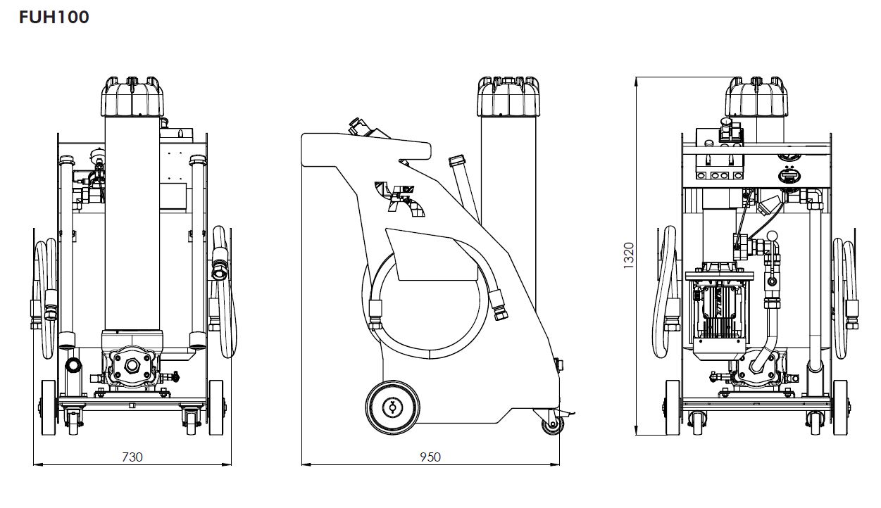 FUH100TS4BC1 Transfer and filtration portable unit