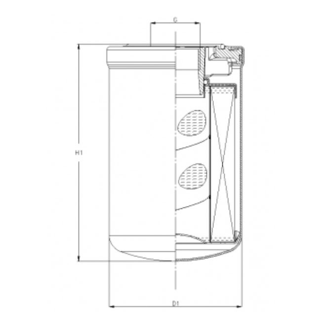 A422G10 hydraulic filter spin-on (HyCLEAN)